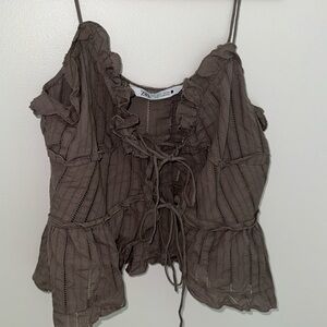 Zara tank with two ties in the front